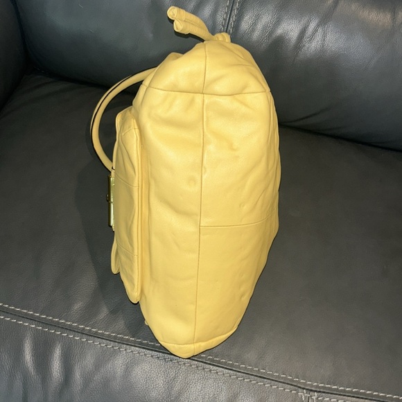 Coach Kristen Yellow Satchel - Picture 6 of 8